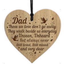 Dad Memorial Engraved Hanging Plaque In Loving Memory Sign