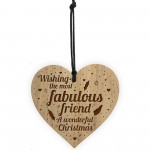 Friendship Christmas Gift Wooden Engraved Best Friend Plaque