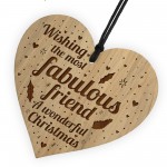 Friendship Christmas Gift Wooden Engraved Best Friend Plaque