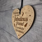 Friendship Christmas Gift Wooden Engraved Best Friend Plaque