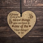 Engraved Heart Gift For Friend Novelty Birthday Christmas Gift