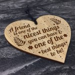 Engraved Heart Gift For Friend Novelty Birthday Christmas Gift