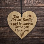Friendship Thank You Engraved Gift For Best Friend Wood Heart