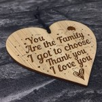 Friendship Thank You Engraved Gift For Best Friend Wood Heart