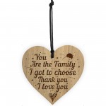Friendship Thank You Engraved Gift For Best Friend Wood Heart