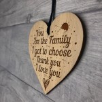 Friendship Thank You Engraved Gift For Best Friend Wood Heart