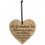 Grandad Christmas Memorial Engraved Bauble Gift In Memory