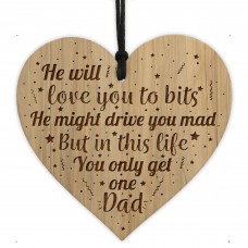 Funny Dad Gift From Daughter Son Engraved Heart Dad Birthday