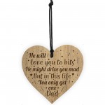 Funny Dad Gift From Daughter Son Engraved Heart Dad Birthday