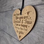 Thank You Gift For Step Dad Engraved Heart Birthday Christmas