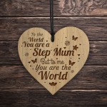 Step Mum Birthday Christmas Gift Engraved Heart Thank You Gift