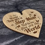 Step Mum Birthday Christmas Gift Engraved Heart Thank You Gift