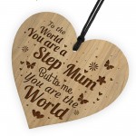 Step Mum Birthday Christmas Gift Engraved Heart Thank You Gift