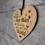 Step Mum Birthday Christmas Gift Engraved Heart Thank You Gift