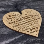 Funny Brother Gift For Birthday Christmas Engraved Heart