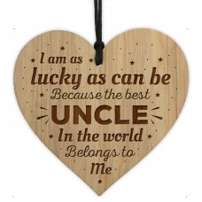 Birthday Christmas Gift For Him UNCLE GIFT Engraved Heart