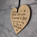 Foster Parent Gifts Wood Engraved Heart Birthday Christmas Gift