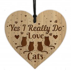 Cat Sign Cat Lover Gift For Christmas Birthday Engraved Heart