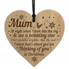 Memorial Christmas Tree Decoration For Mum Engraved Bauble