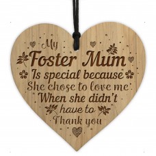 Foster Mum Gift For Birthday Christmas THANK YOU Gift Heart