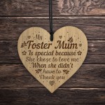 Foster Mum Gift For Birthday Christmas THANK YOU Gift Heart