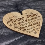Foster Mum Gift For Birthday Christmas THANK YOU Gift Heart