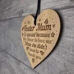 Foster Mum Gift For Birthday Christmas THANK YOU Gift Heart