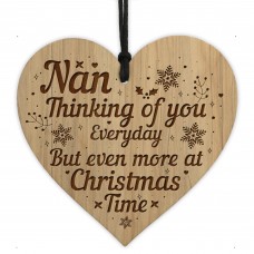 Memorial Christmas Tree Decoration For Nan Engraved Bauble