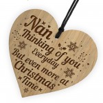 Memorial Christmas Tree Decoration For Nan Engraved Bauble