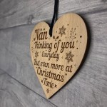 Memorial Christmas Tree Decoration For Nan Engraved Bauble