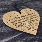 Gift For Foster Mum Birthday Christmas Engraved Heart Thank You