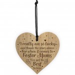 Gift For Foster Mum Birthday Christmas Engraved Heart Thank You