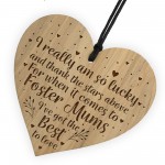 Gift For Foster Mum Birthday Christmas Engraved Heart Thank You