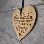  Best Friend Sign Engraved Hanging Heart Friendship Plaque