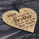 Brother Gifts Best Friend Engraved Heart Brother Birthday Xmas