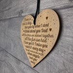 In Memory Plaque For Dad Hanging Heart Memorial Sign For Dad