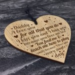  Daddy Gift From Daughter Son Engraved Heart Dad Birthday Xmas