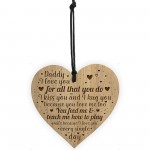 Daddy Gift From Daughter Son Engraved Heart Dad Birthday Xmas
