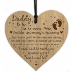 Daddy To Be Gifts Baby Shower Decoration Engraved Heart New Dad