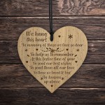 Wood Engraved Christmas Tree Memorial Decoration Mum Dad Nan