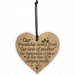 Funny Friendship Gift Engraved Heart Best Friend Birthday Xmas