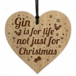 Best Friend Gift For Christmas Funny Gin Gift Engraved Heart