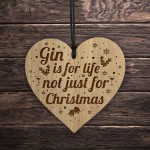 Best Friend Gift For Christmas Funny Gin Gift Engraved Heart