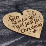 Best Friend Gift For Christmas Funny Gin Gift Engraved Heart