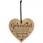 Grandad Gift Plaque Engraved Heart Birthday Christmas Gift