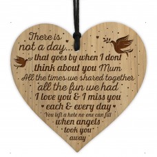 Memorial Plaque Engraved Heart Mum Memorial Plaque Hanging