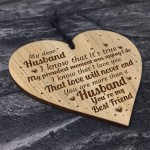 Anniversary Birthday Christmas Gift For Husband Engraved Heart