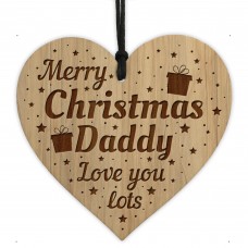 Christmas Gift For Daddy Engraved Heart Daddy Christmas Gift