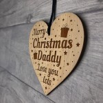 Christmas Gift For Daddy Engraved Heart Daddy Christmas Gift