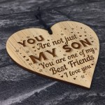 Son Gifts For Birthday Christmas Engraved Heart Gift For Son